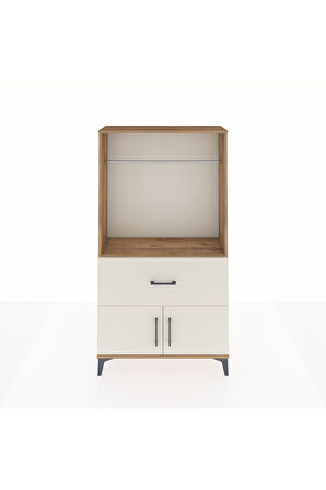 Arges Dolap Tek Raflı Tek Çekmeceli Tek Askılı 88x30x163 Çam-Aytaşı