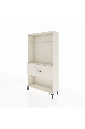 Arges Dolap Tek Raflı Tek Çekmeceli Tek Askılı 88x30x163 Aytaşı-Aytaşı