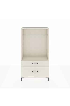 Arges Dolap Tek Raflı 2 Çekmeceli Tek Askılı 88x30x163 Aytaşı-Aytaşı