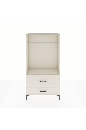Arges Dolap Tek Raflı 2 Çekmeceli Tek Askılı 88x30x163 Aytaşı-Aytaşı