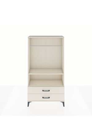 Arges Dolap 2 Raflı 2 Çekmeceli Tek Askılı 88x30x163 Aytaşı-Aytaşı