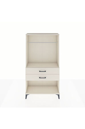 Arges Dolap Tek Raflı 2 Çekmeceli Tek Askılı 88x30x163 Aytaşı-Aytaşı