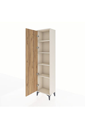 Arges Dolap 4 Raflı Tek Kapaklı 44x30x182 Aytaşı-Çam