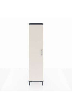 Arges Dolap 4 Raflı Tek Kapaklı 44x30x182 Antrasit-Aytaşı