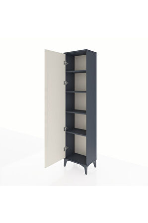 Arges Dolap 4 Raflı Tek Kapaklı 44x30x182 Antrasit-Aytaşı