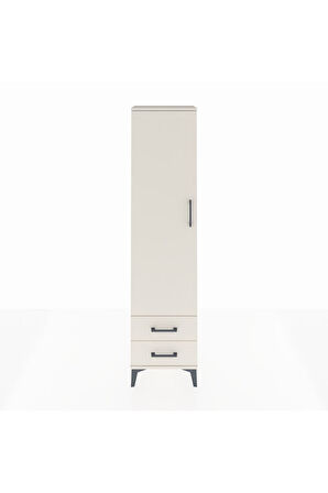 Arges Dolap Tek Raflı 2 Çekmeceli Tek Askılı 44x30x182 Aytaşı-Aytaşı