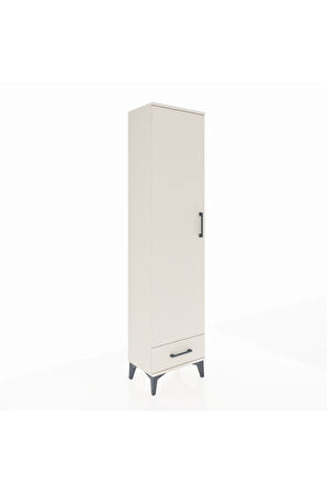 Arges Dolap 2 Raflı Tek Çekmeceli Tek Askılı 44x30x182 Aytaşı-Aytaşı