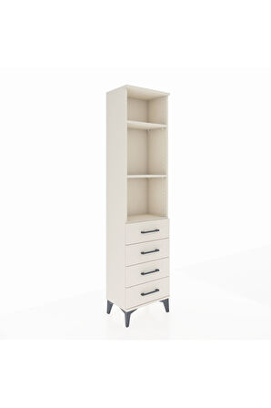 Arges Dolap 3 Raflı 4 Çekmeceli 44x30x182 Aytaşı-Aytaşı