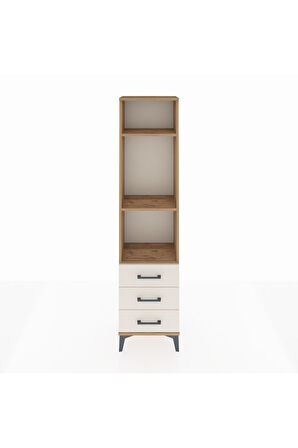 Arges Dolap 3 Raflı 3 Çekmeceli 44x30x182 Çam-Aytaşı