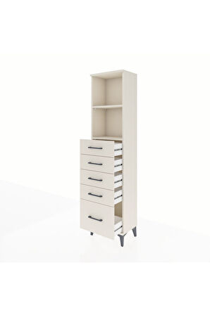 Arges Dolap 2 Raflı 5 Çekmeceli 44x30x182 Aytaşı-Aytaşı