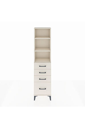 Arges Dolap 3 Raflı 4 Çekmeceli 44x30x182 Aytaşı-Aytaşı