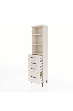 Arges Dolap 3 Raflı 4 Çekmeceli 44x30x182 Aytaşı-Aytaşı
