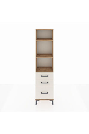 Arges Dolap 3 Raflı 3 Çekmeceli 44x30x182 Çam-Aytaşı