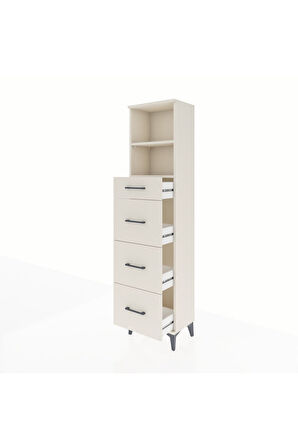 Arges Dolap 2 Raflı 4 Çekmeceli 44x30x182 Aytaşı-Aytaşı