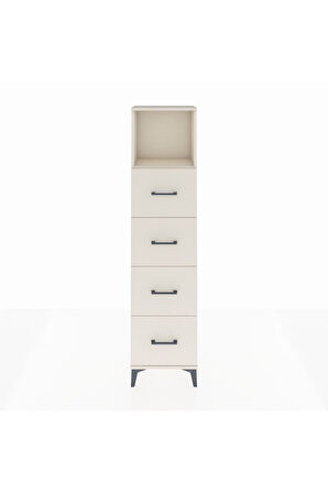 Arges Dolap Tek Raflı 4 Çekmeceli 44x30x182 Aytaşı-Aytaşı