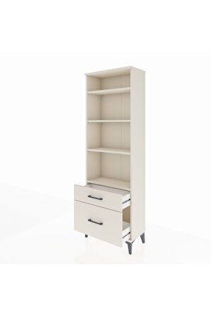 Arges Dolap 4 Raflı 2 Çekmeceli 60x30x182 Aytaşı-Aytaşı