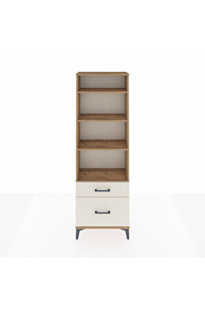 Arges Dolap 4 Raflı 2 Çekmeceli 60x30x182 Çam-Aytaşı