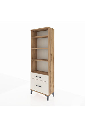 Arges Dolap 4 Raflı 2 Çekmeceli 60x30x182 Çam-Aytaşı