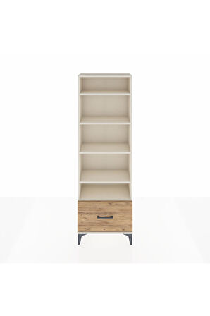Arges Dolap 5 Raflı Tek Çekmeceli 60x30x182 Aytaşı-Çam