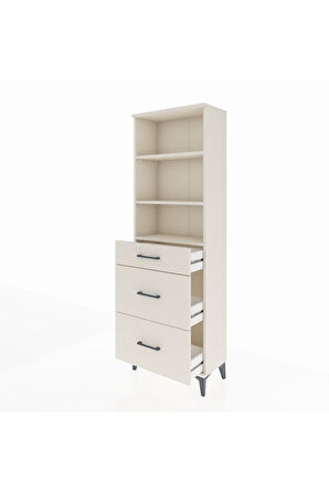 Arges Dolap 3 Raflı 3 Çekmeceli 60x30x182 Aytaşı-Aytaşı