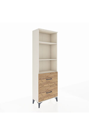 Arges Dolap 3 Raflı 2 Çekmeceli 60x30x182 Aytaşı-Çam