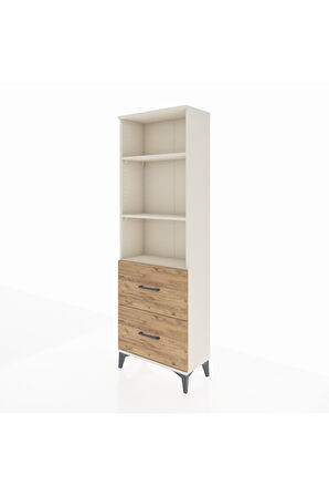 Arges Dolap 3 Raflı 2 Çekmeceli 60x30x182 Aytaşı-Çam