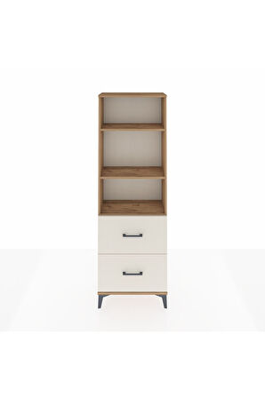 Arges Dolap 3 Raflı 2 Çekmeceli 60x30x182 Çam-Aytaşı