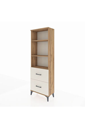 Arges Dolap 3 Raflı 2 Çekmeceli 60x30x182 Çam-Aytaşı
