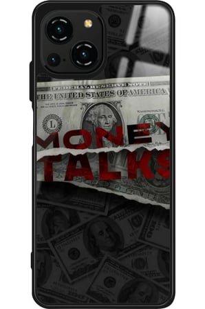 Reeder S23 Pro Max Uyumlu Money Tasarımlı Parlak Silikon Kılıf