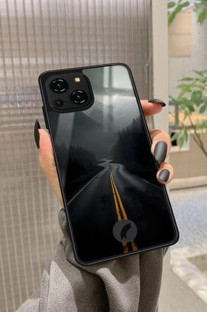 Reeder S23 Pro Max Uyumlu Yol Tasarımlı Parlak Silikon Kılıf
