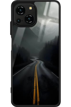 Reeder S23 Pro Max Uyumlu Yol Tasarımlı Parlak Silikon Kılıf