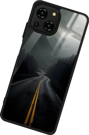 Reeder S23 Pro Max Uyumlu Yol Tasarımlı Parlak Silikon Kılıf