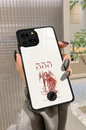 Reeder S23 Pro Max Uyumlu 555 Yazılı Parlak Silikon Kılıf