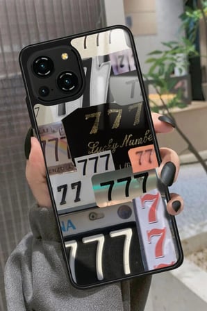 Reeder S23 Pro Max Uyumlu 777 Yazılı Parlak Silikon Kılıf