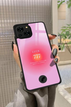 Reeder S23 Pro Max Uyumlu 777 Yazılı Parlak Silikon Kılıf