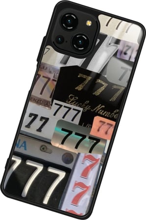 Reeder S23 Pro Max Uyumlu 777 Yazılı Parlak Silikon Kılıf