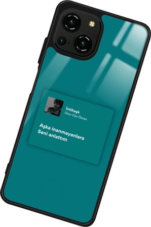 Reeder S23 Pro Max Uyumlu Şarkı Sözü Tasarımlı Parlak Silikon Kılıf