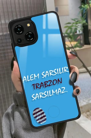 Reeder S23 Pro Max Uyumlu Trabzon Yazılı Parlak Silikon Kılıf