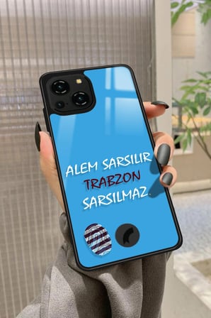 Reeder S23 Pro Max Uyumlu Trabzon Yazılı Parlak Silikon Kılıf