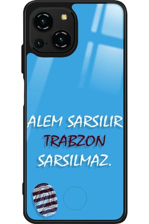 Reeder S23 Pro Max Uyumlu Trabzon Yazılı Parlak Silikon Kılıf