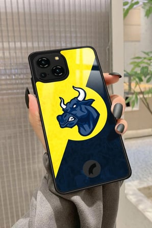 Reeder S23 Pro Max Uyumlu Boğa Tasarımlı Parlak Silikon Kılıf