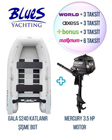 GALA S240 IZGARA TABANLI + MERCURY 3.5HP