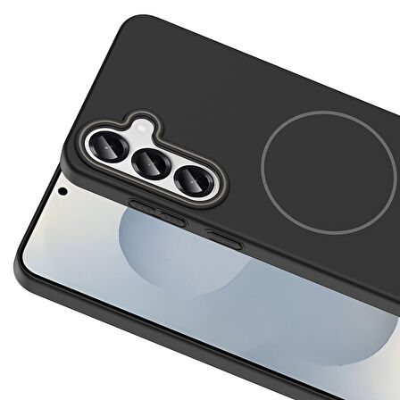 Samsung Galaxy S24 Plus Kılıf Magsafe Şarj Özellikli Zr-Rubby