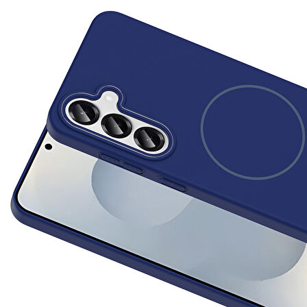 Samsung Galaxy S25 Plus Kılıf Magsafe Şarj Özellikli Zr-Rubby