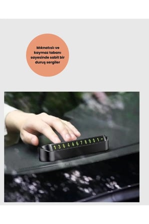 Fosforlu Işıltı İle Araç İçi Telefon Numaratörü – Güvenli Parkın Anahtarı
