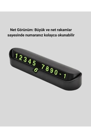 Gri Alüminyum Araç İçi Telefon Numaratörü – Dayanıklı, Modern ve Net Görünürlük Sağlayan Tasarım