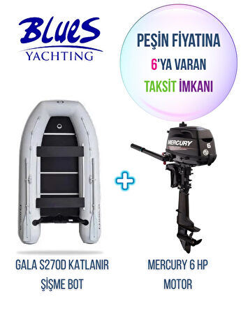 GALA S270D AHŞAP TABANLI + MERCURY 6HP