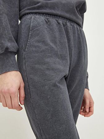 Beli Lastikli Düz Cep Detaylı Kadın Jogger Eşofman Altı