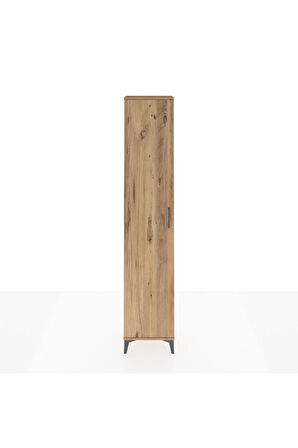 Arges Dolap 5 Raflı Tek Kapaklı 44x30x221 Çam-Çam