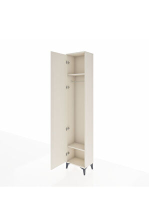 Arges Dolap 2 Raflı Tek Kapaklı Tek Askılı 44x30x221 Aytaşı-Aytaşı